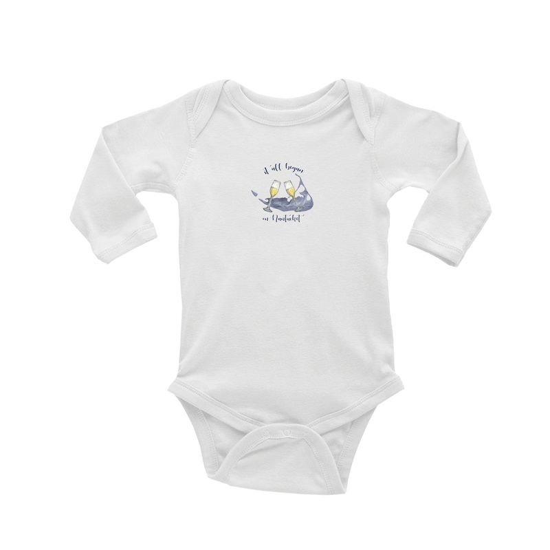 it all began on nantucket with map baby snap up long sleeve