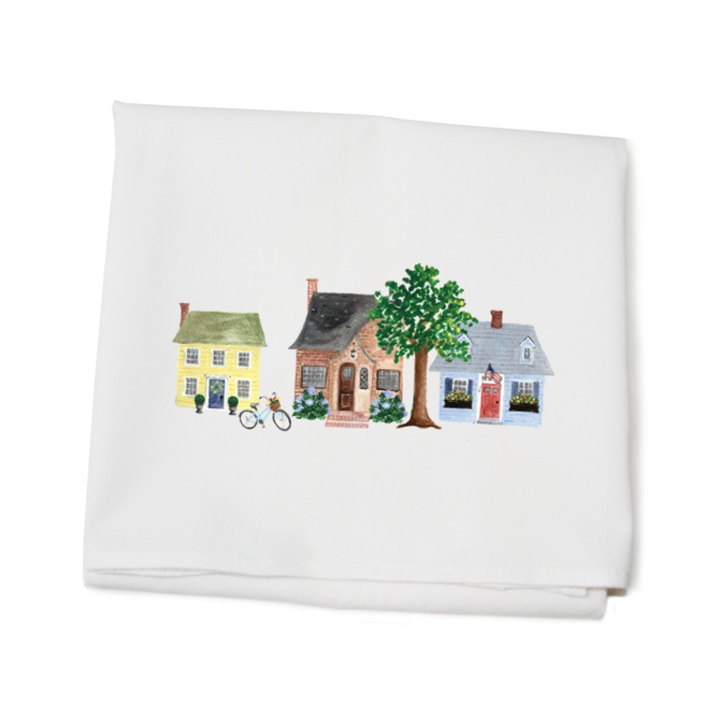 summer houses flour sack towel