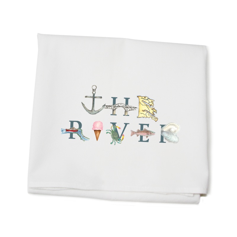 The River flour sack towel