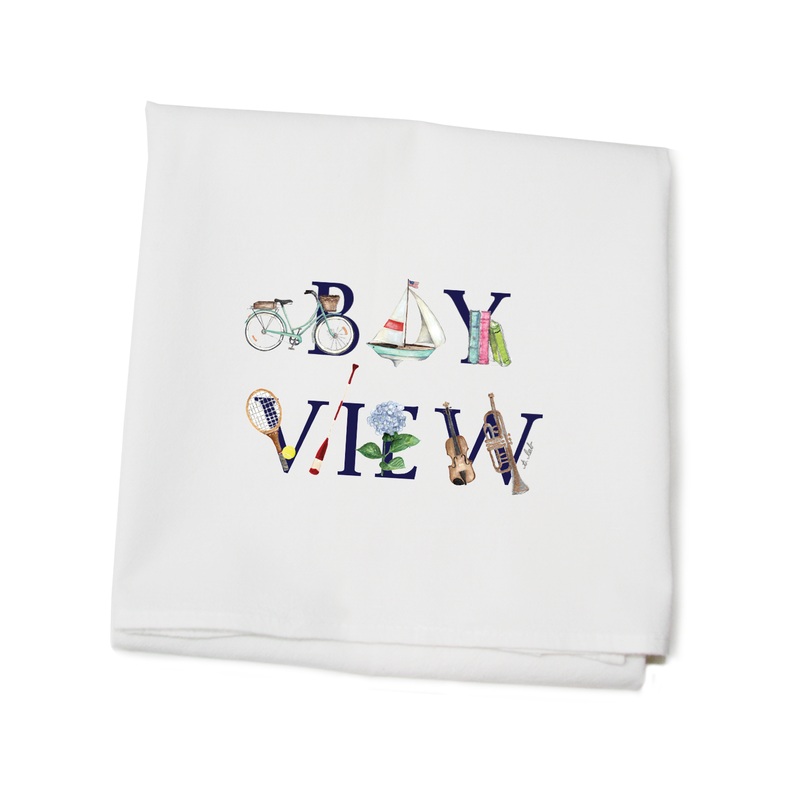 bay view mi flour sack towel