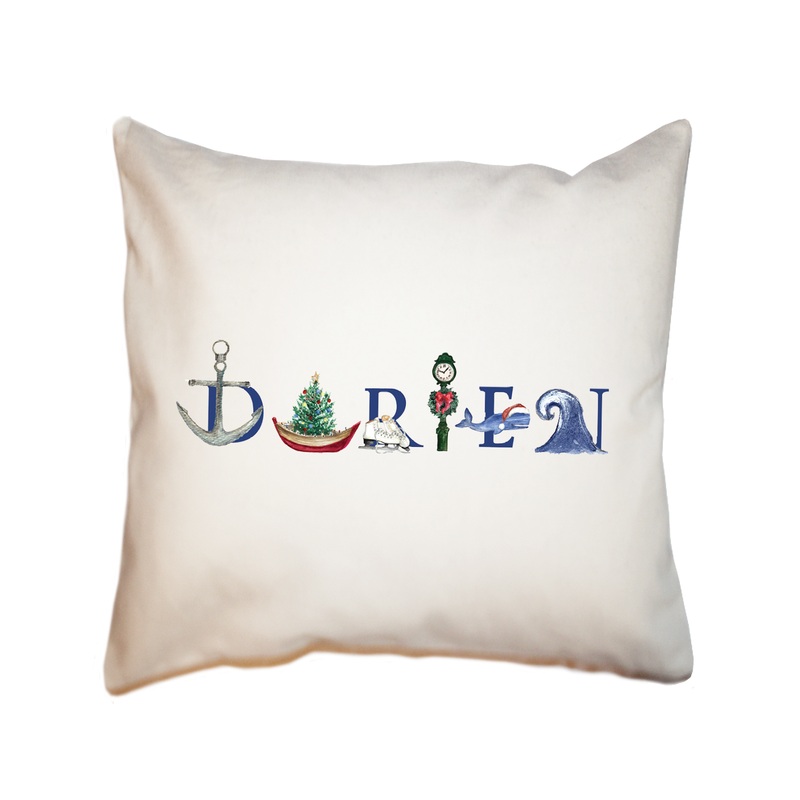 darien winter square pillow