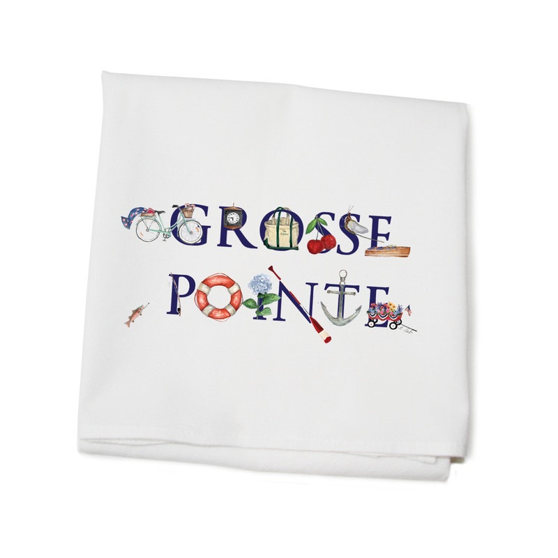 grosse pointe flour sack towel