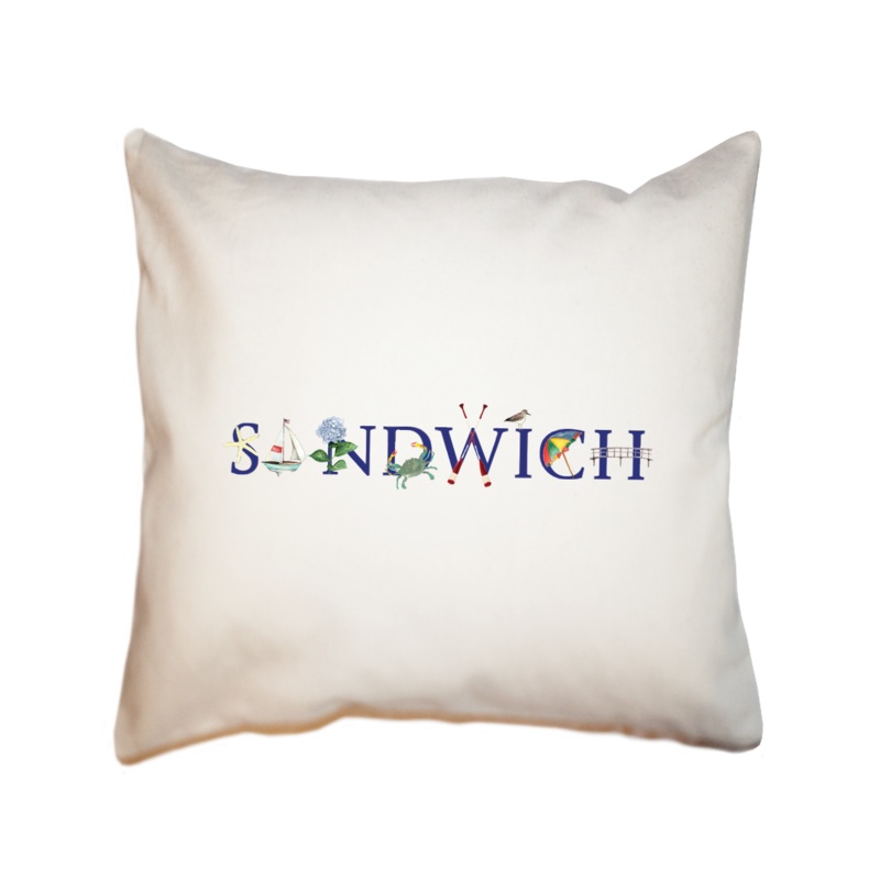 sandwich square pillow
