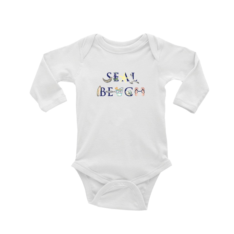 seal beach baby snap up short sleeve
