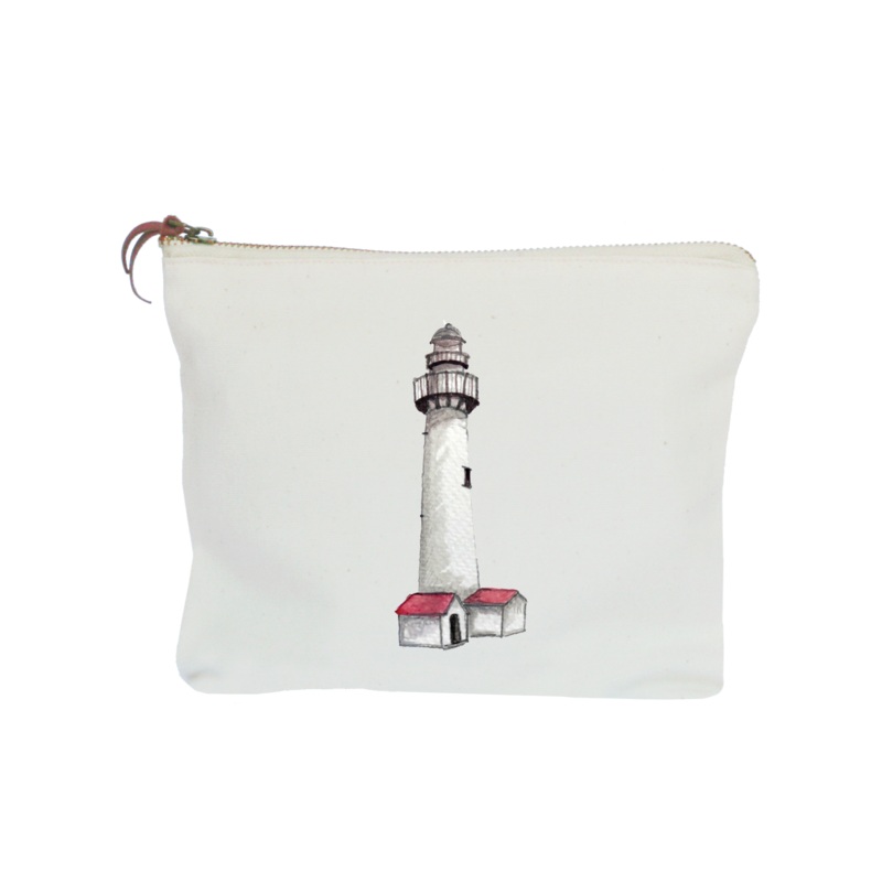 st. simon’s lighthouse zipper pouch