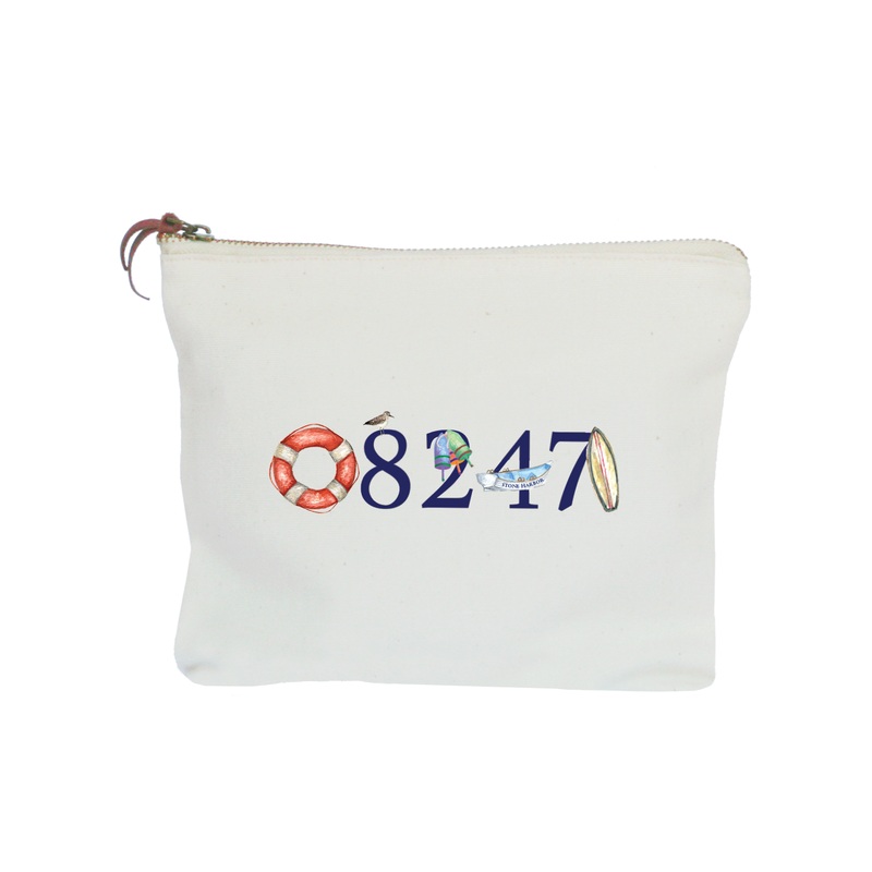 stone harbor zip code 08247 zipper pouch