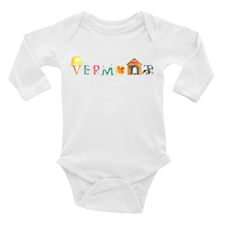 Vermont baby snap up long sleeve