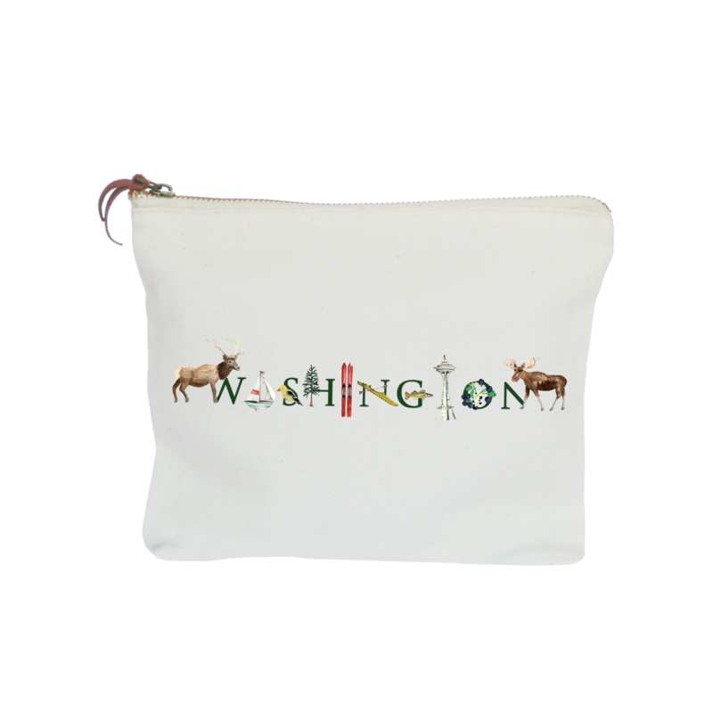 Washington zipper pouch