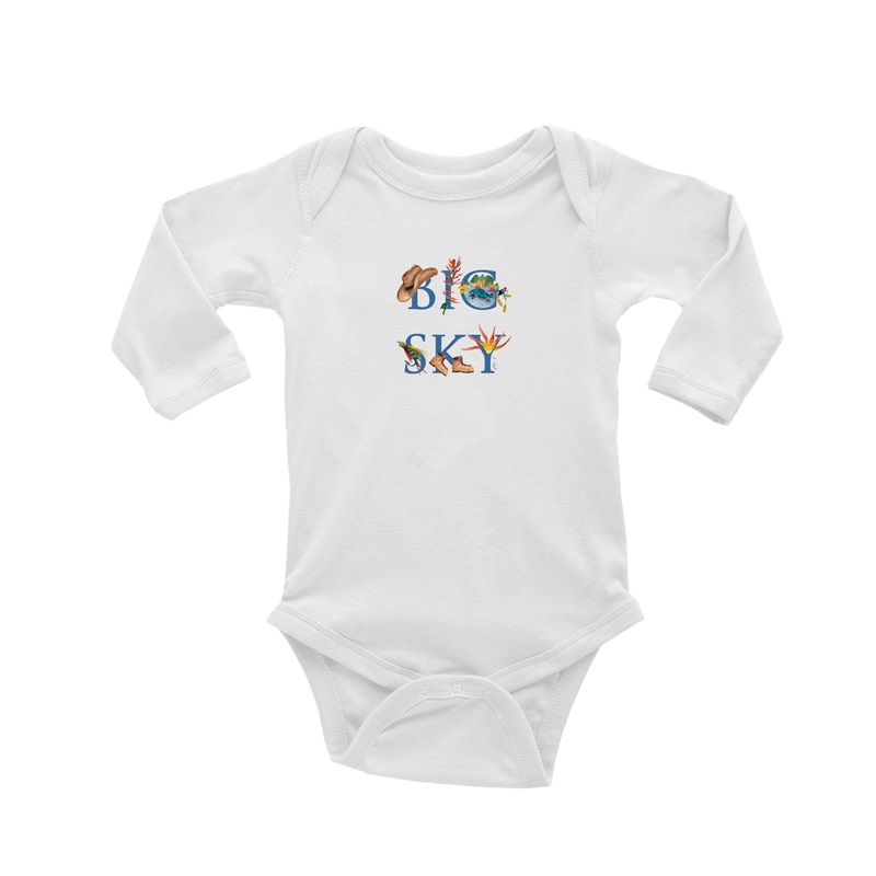 big sky spring summer fall baby snap up long sleeve