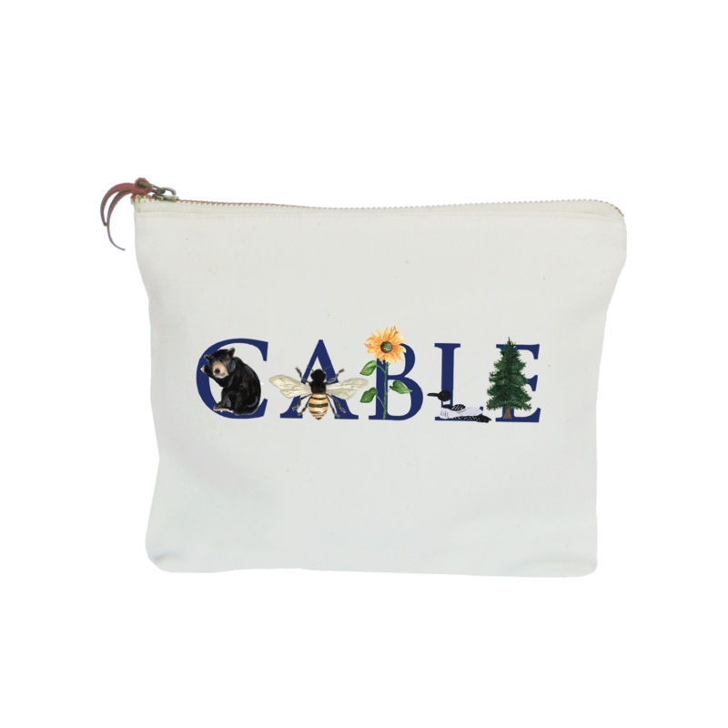 cable, wi zipper pouch