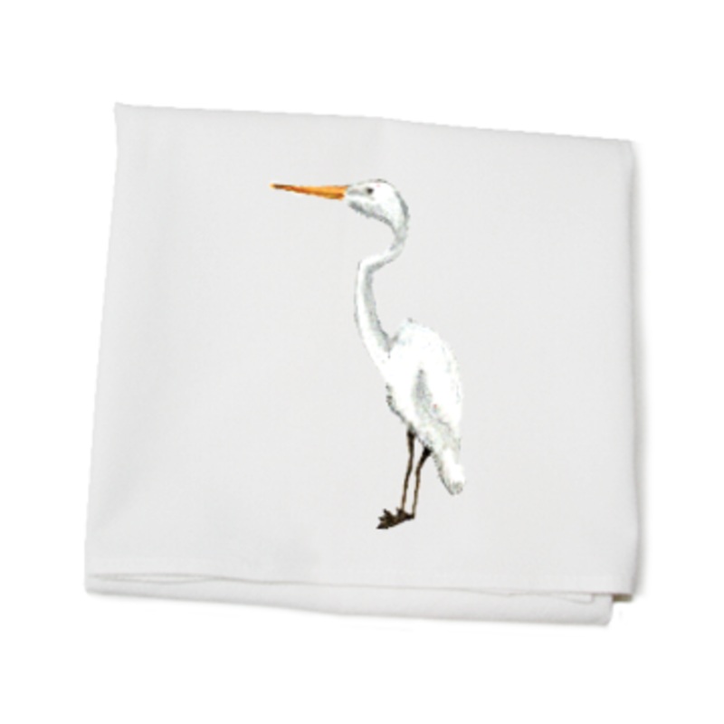 egret flour sack towel