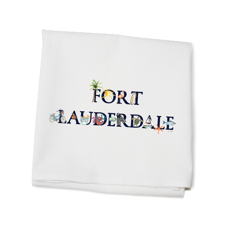fort lauderdale flour sack towel