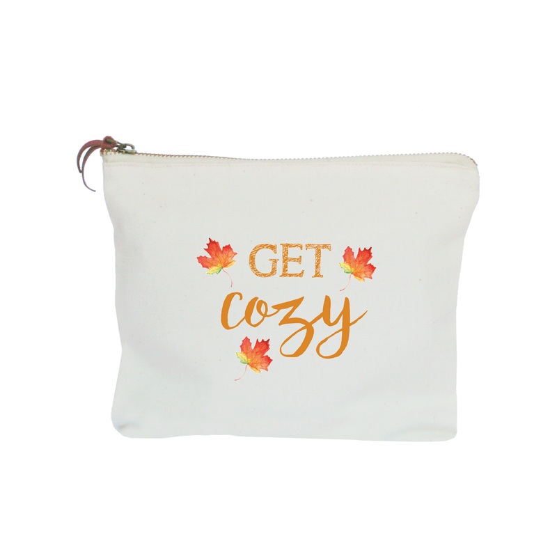 get cozy zipper pouch