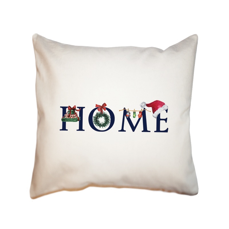 home christmas square pillow
