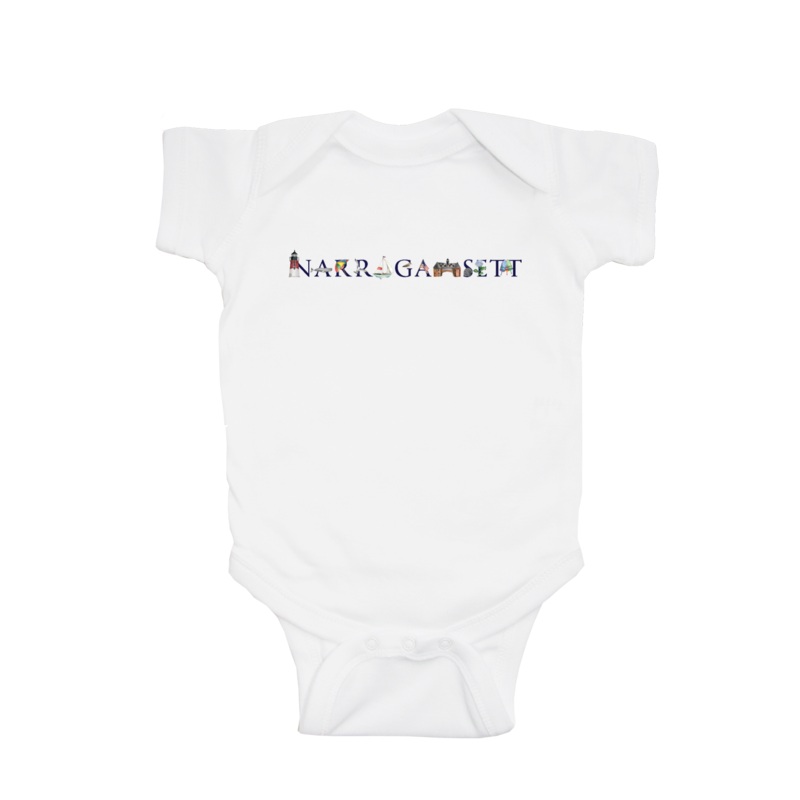 narragansett baby snap up short sleeve