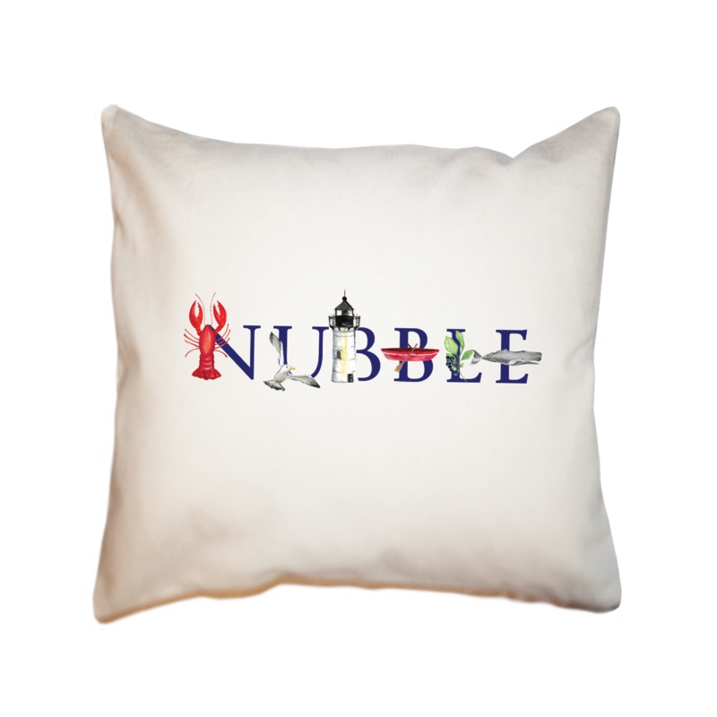 nubble square pillow