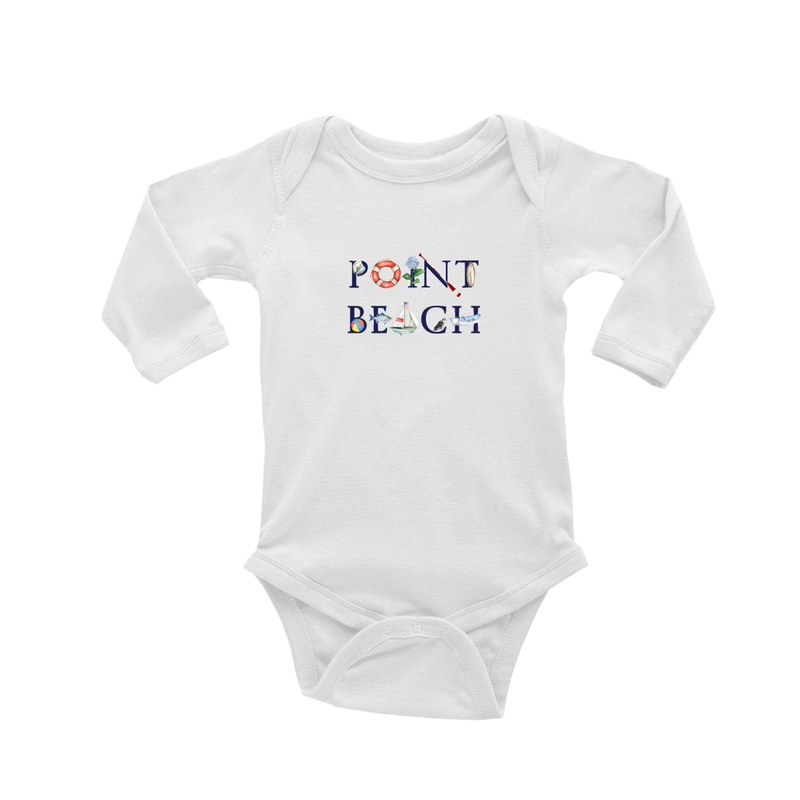 point beach baby snap up short sleeve