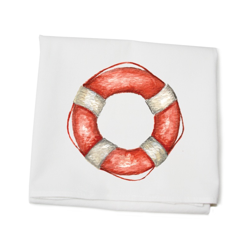 rescue ring flour sack towel