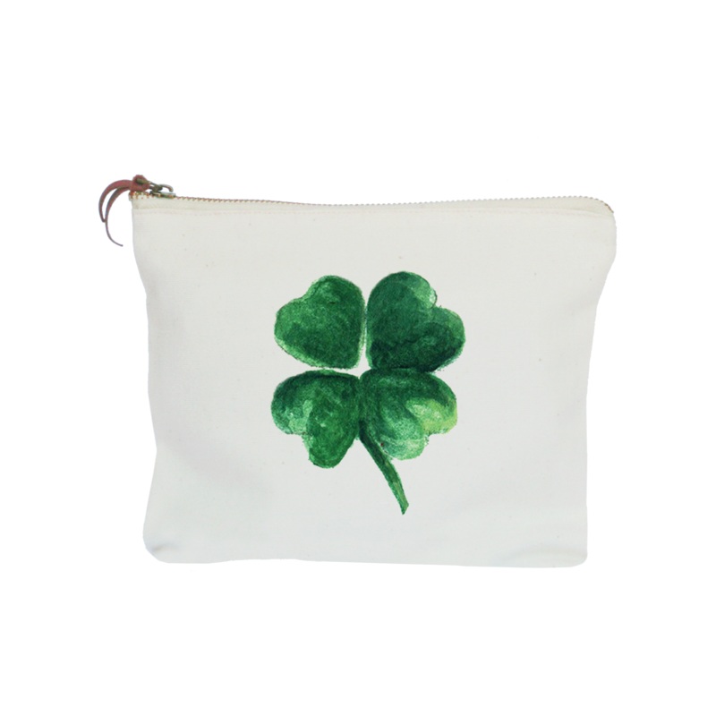 shamrock zipper pouch