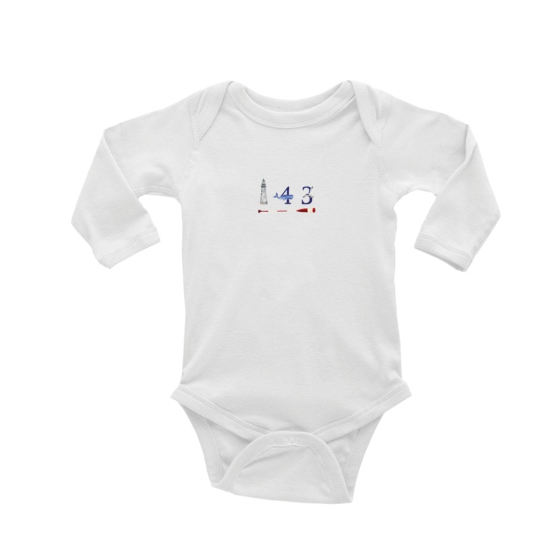 143 baby snap up long sleeve