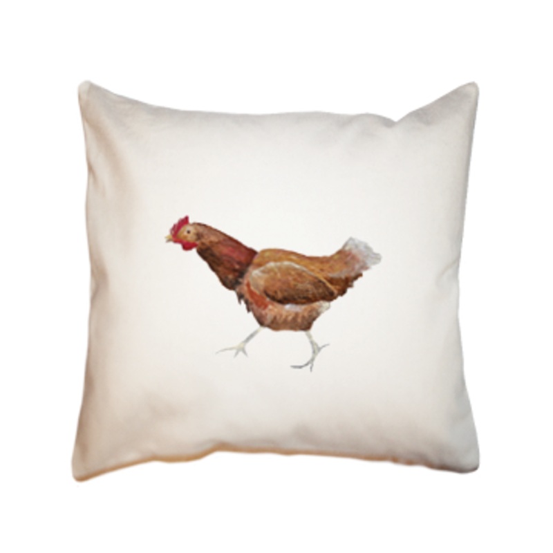 chicken square pillow