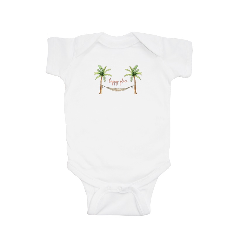 happy place baby snap up short sleeve