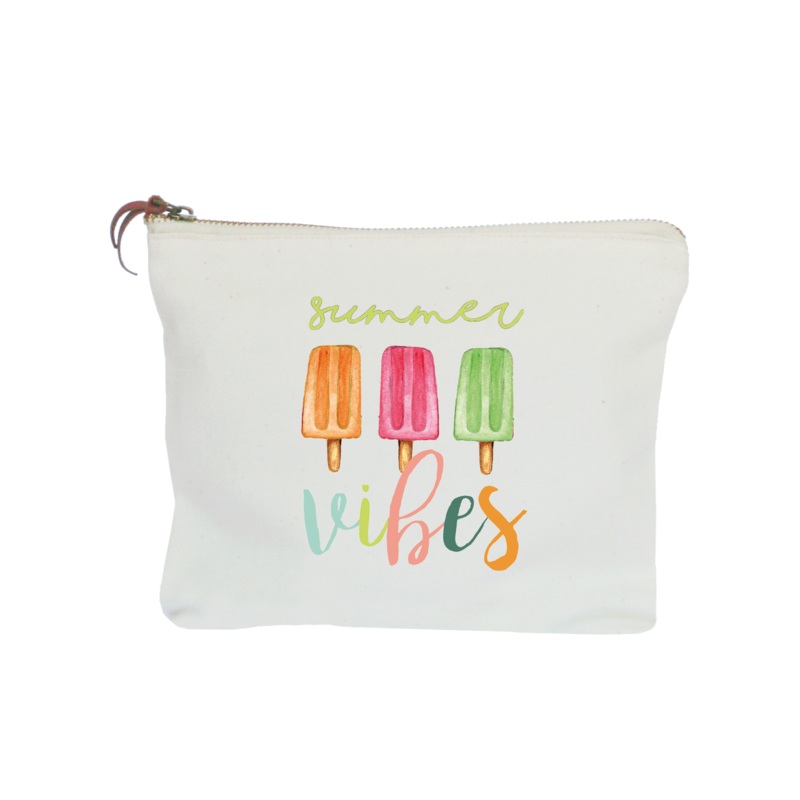 summer vibes zipper pouch