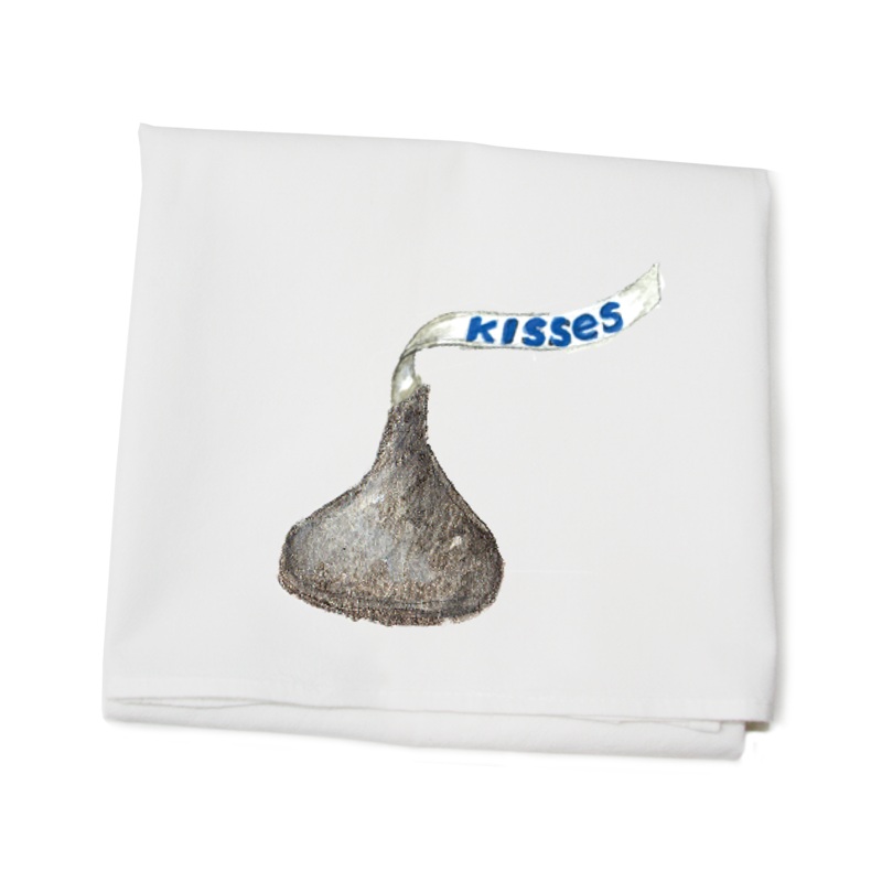 hershey’s kiss flour sack towel
