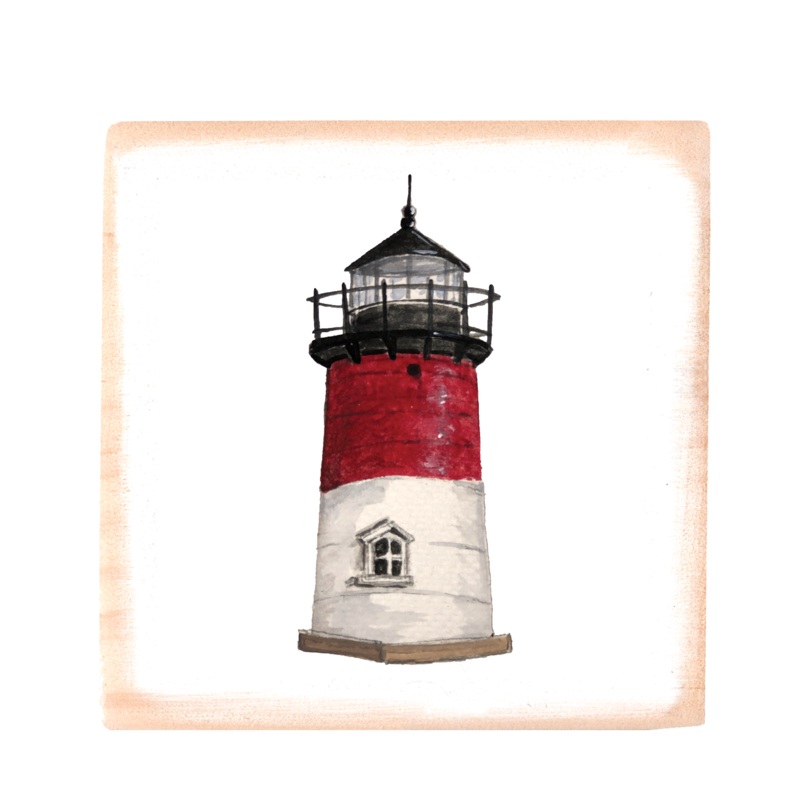 nauset lighthouse square wood block