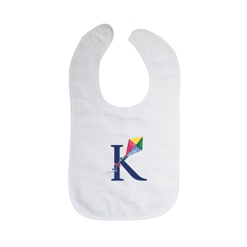 nautical alphabet – K bib