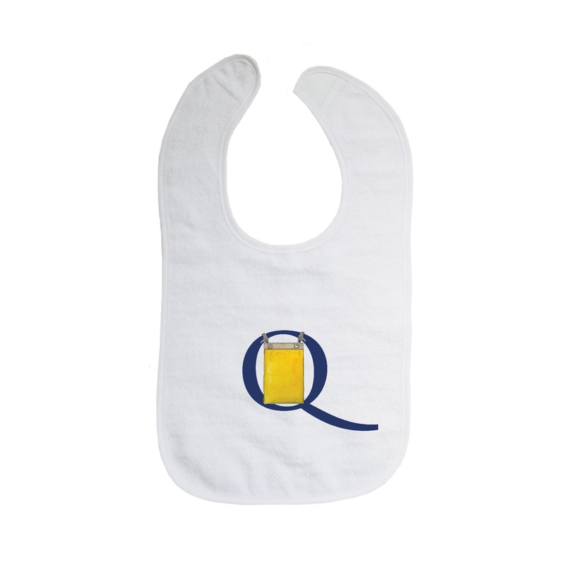nautical alphabet – Q bib