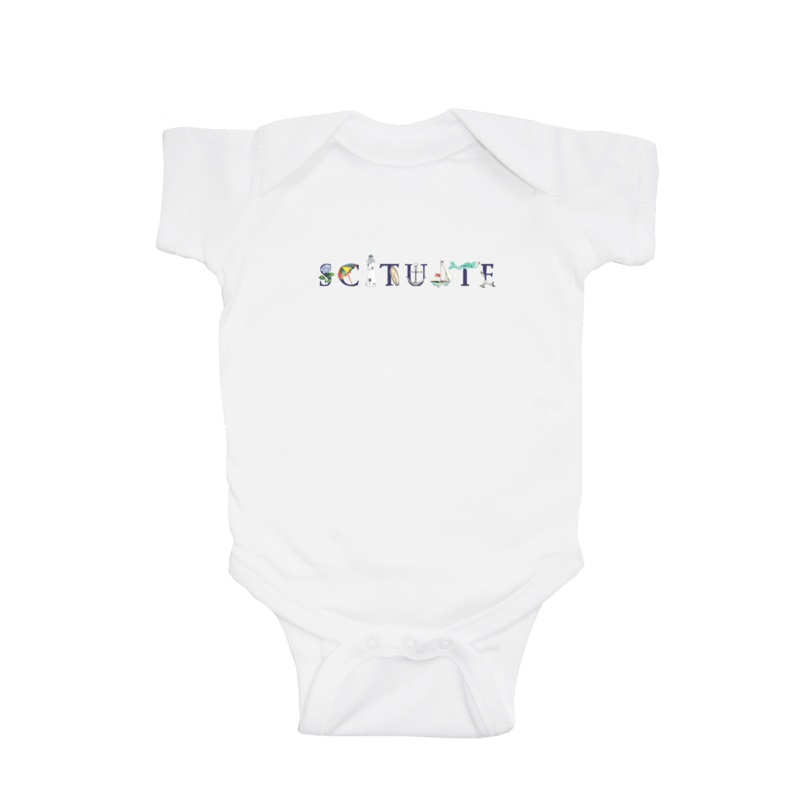 Scituate baby snap up short sleeve