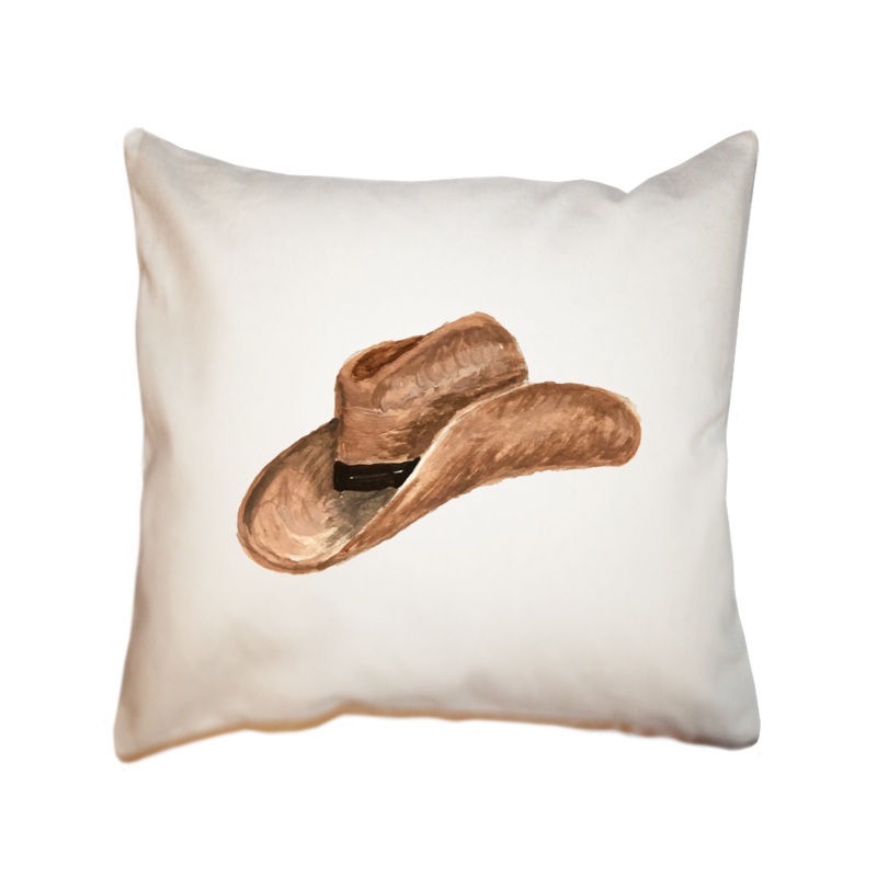 cowboy hat square pillow