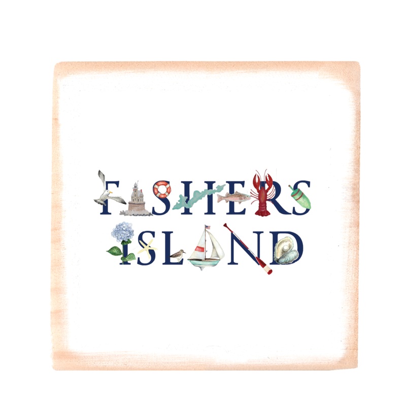 fishers island square wood block