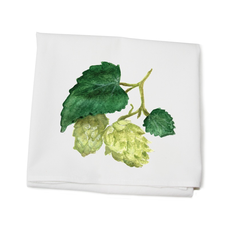 hops flour sack towel