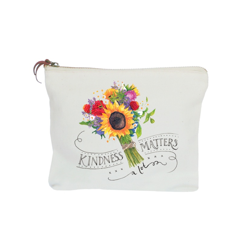 kindness zipper pouch