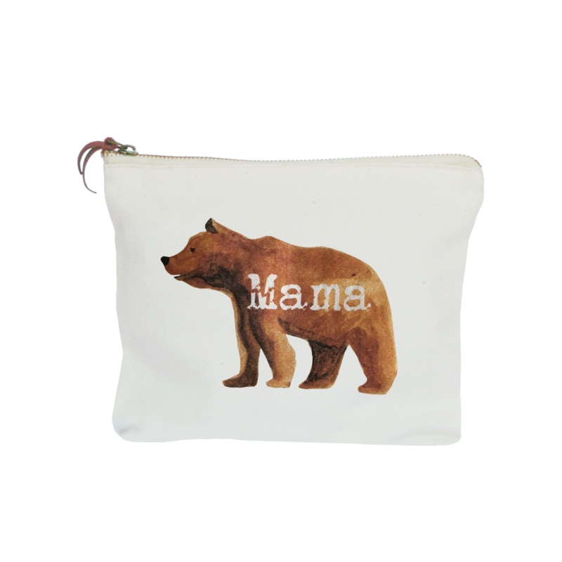 mama bear zipper pouch