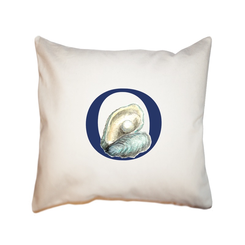 nautical alphabet – O square pillow