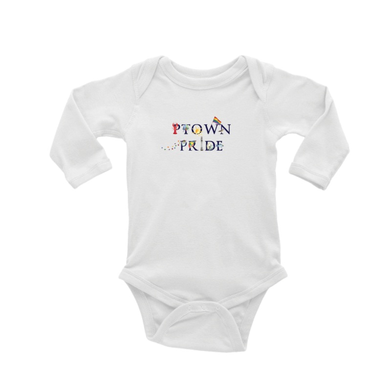 ptown pride baby snap up long sleeve