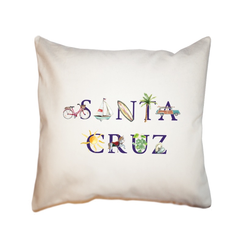 santa cruz square pillow