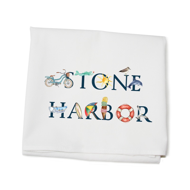 stone harbor flour sack towel