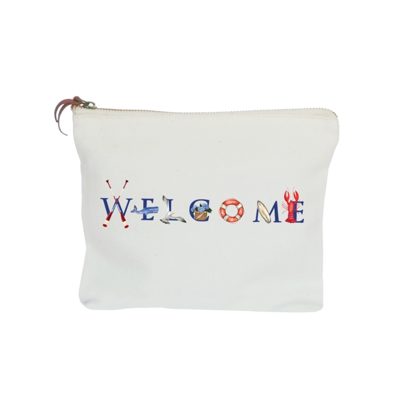 welcome zipper pouch