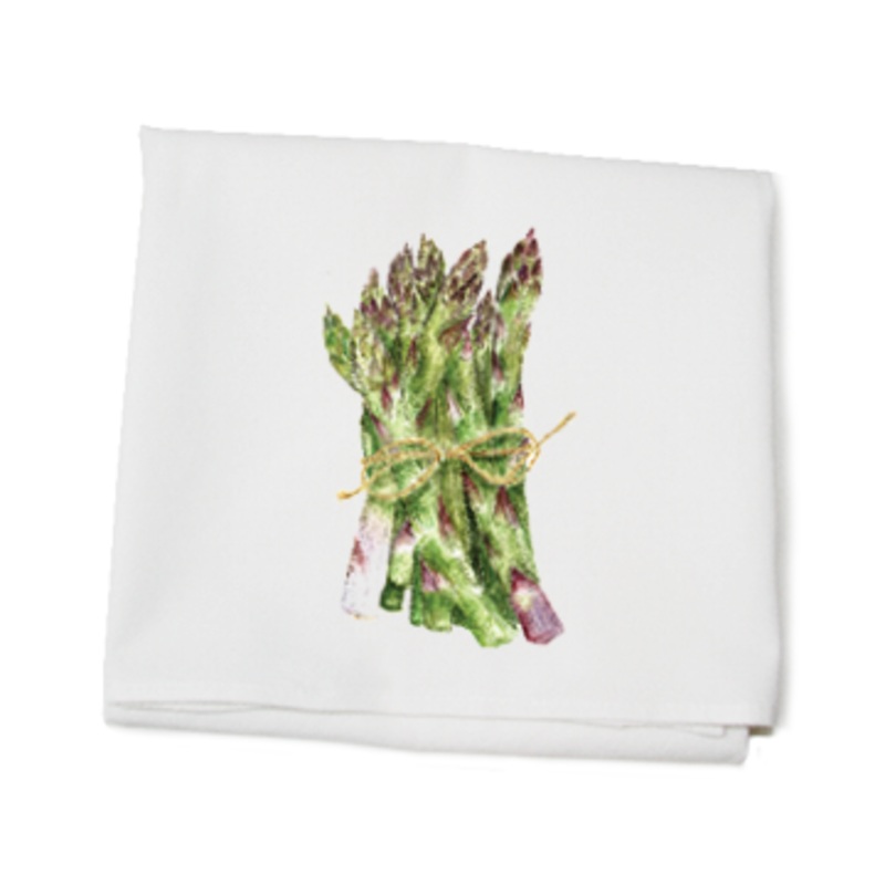asparagus flour sack towel