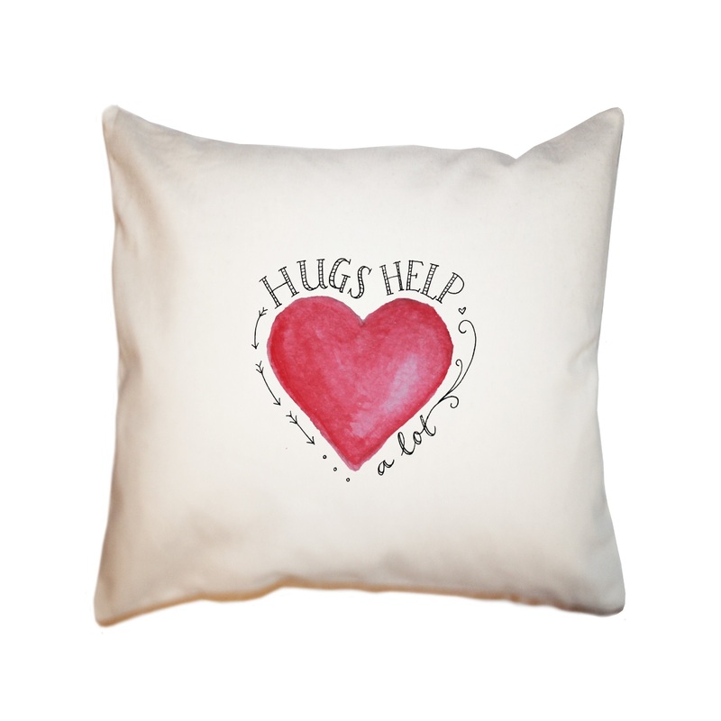 hugs square pillow