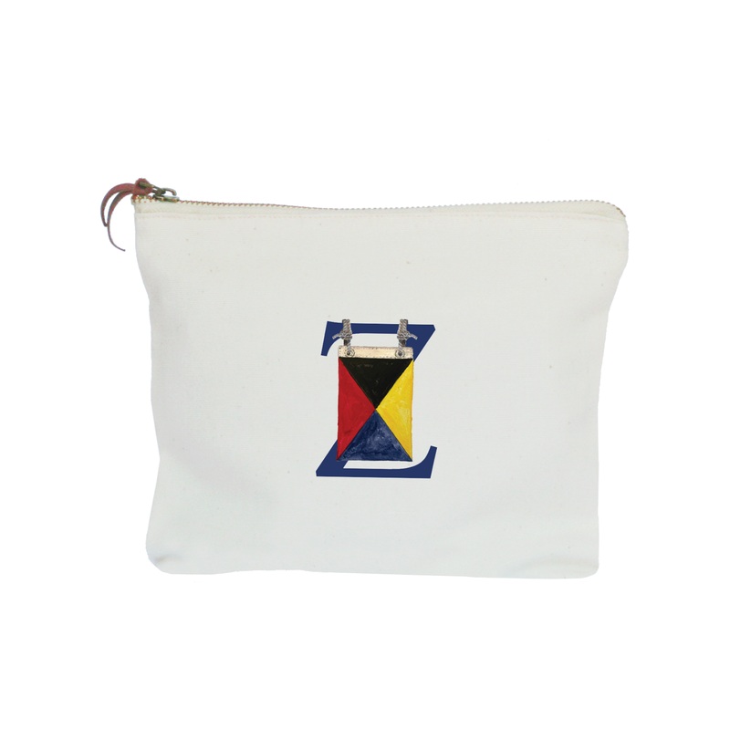 nautical alphabet – Z zipper pouch