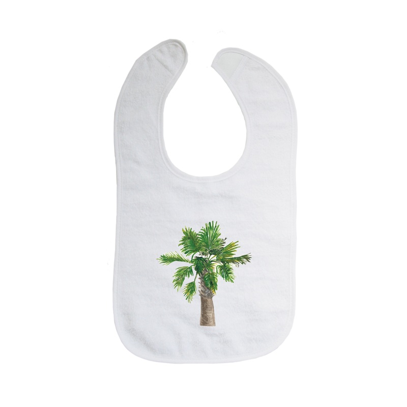 palmetto palm tree bib