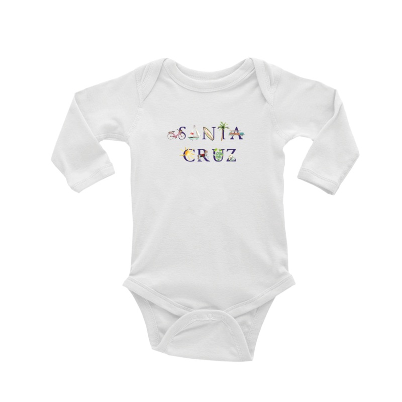 santa cruz baby snap up long sleeve
