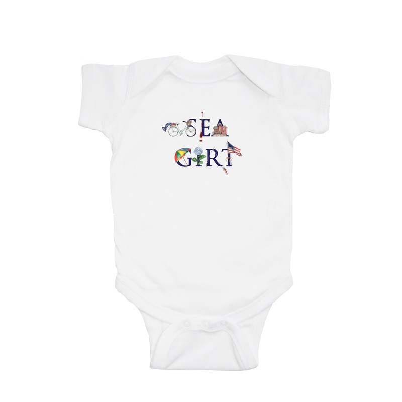 sea girt baby snap up short sleeve