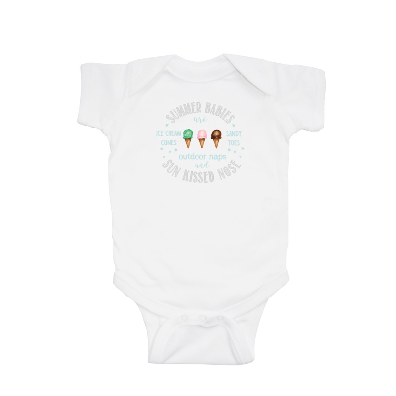 summer baby baby snap up short sleeve