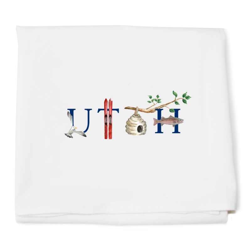 Utah flour sack towel